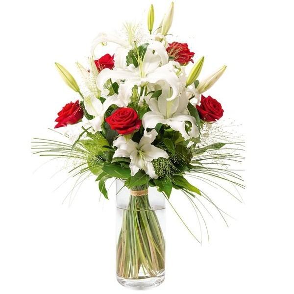 Roses and Lilies Vase product1040